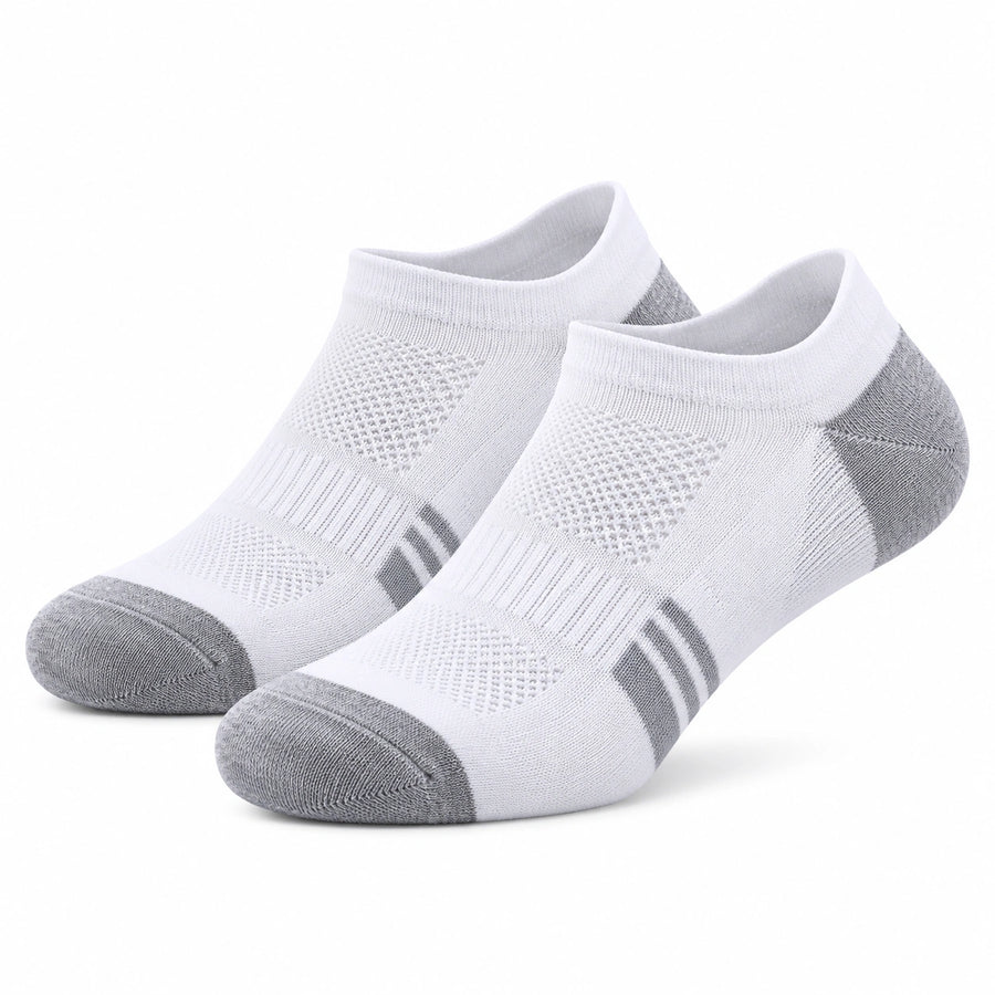 Chaussettes basses 35-42 en maille textile vert sauge et beige style sportif