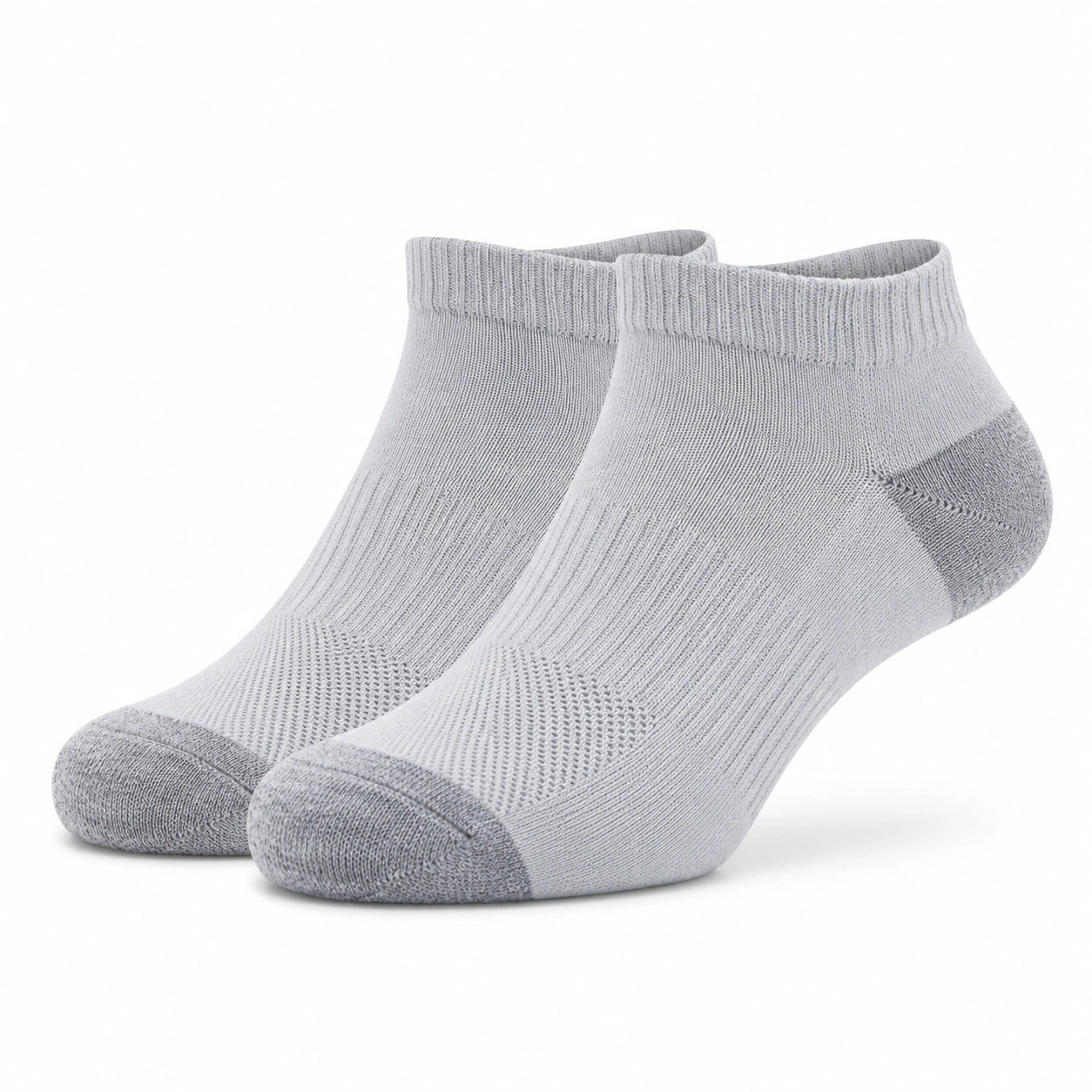 Chaussettes basses 35-45 en maille textile vert sauge et beige style sportif