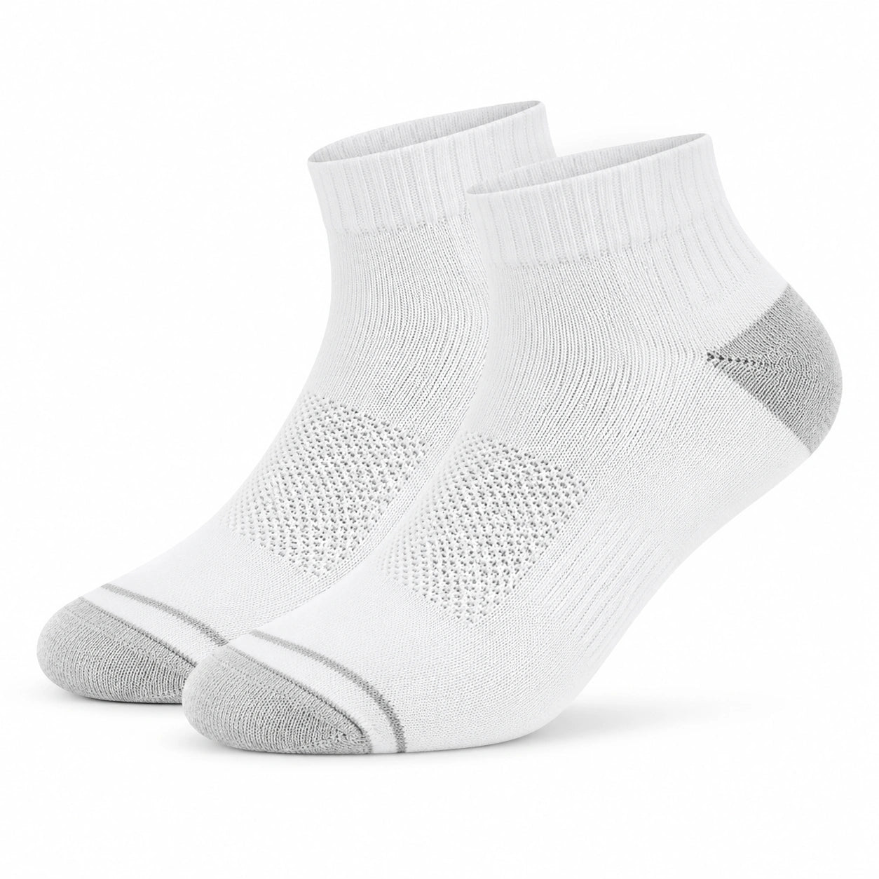 Chaussettes basses 35-47 en maille textile vert sauge et beige style sportif