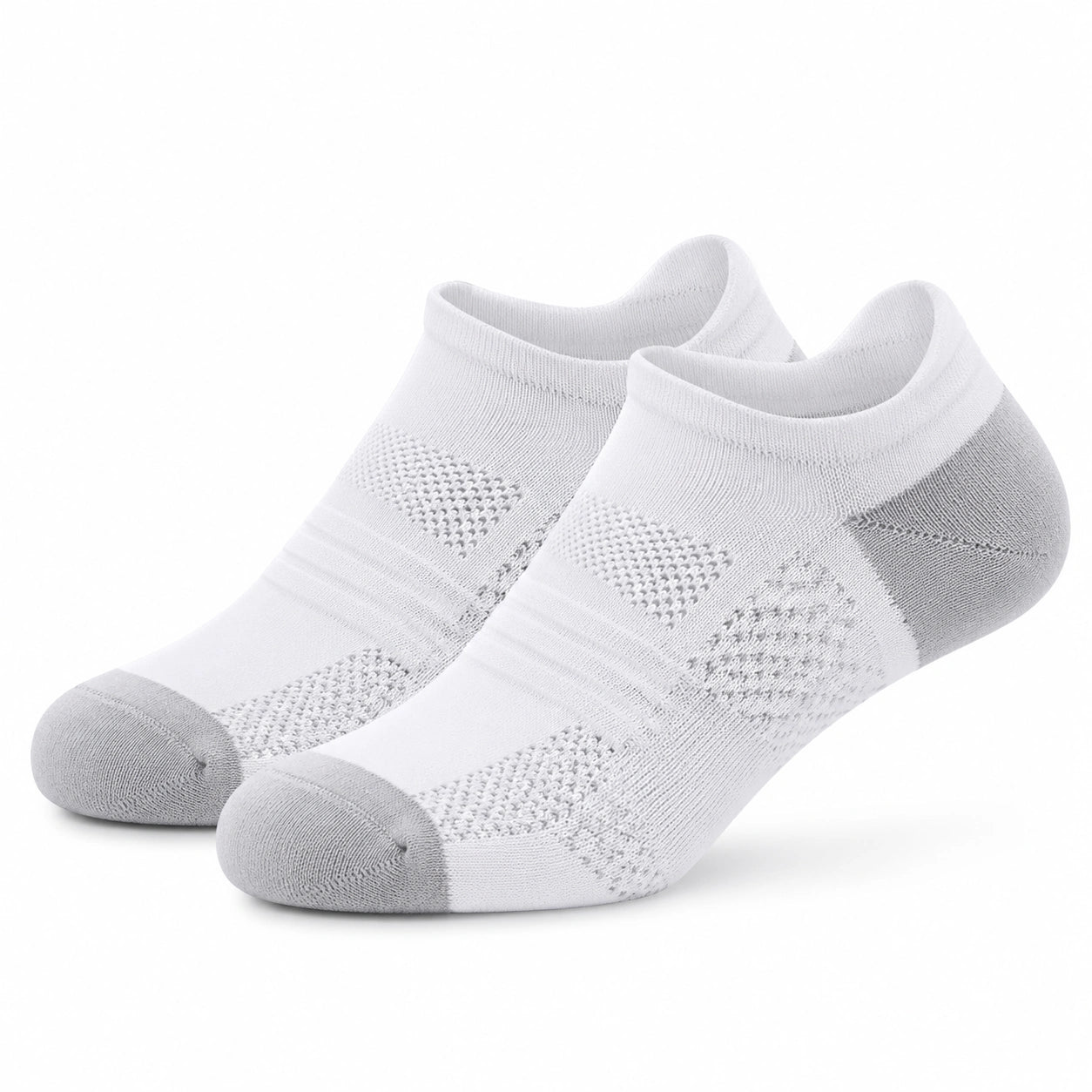 Chaussettes basses 35-53 en maille textile vert sauge et beige style sportif