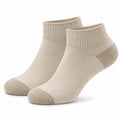 Chaussettes basses 35-56 en maille textile vert sauge et beige style sportif