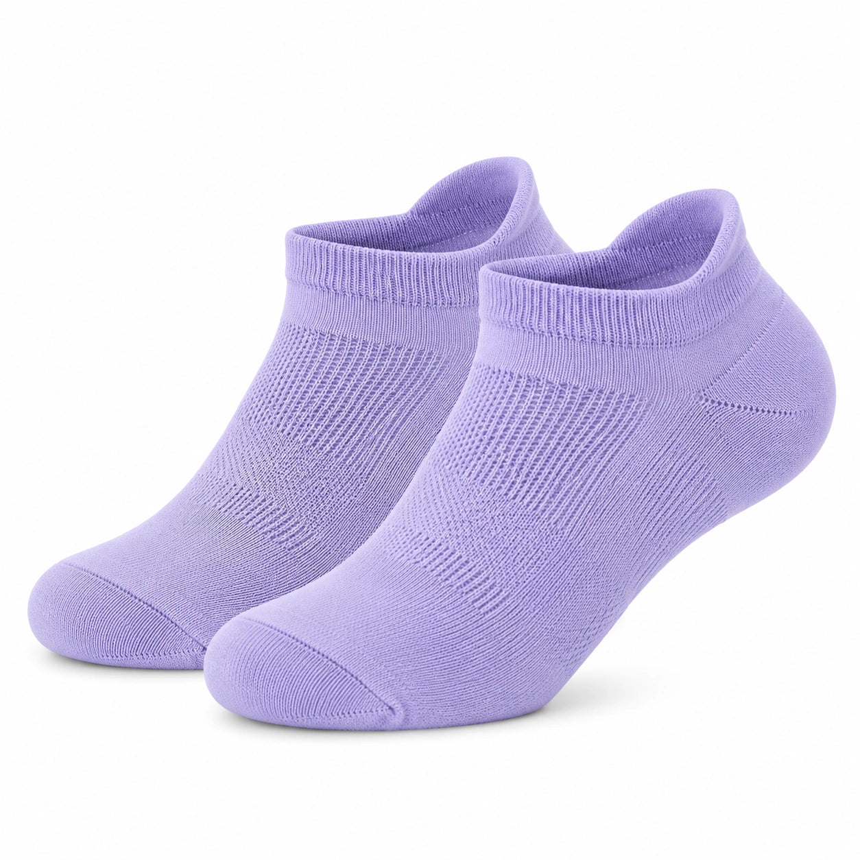 Chaussettes basses 35-61 en maille textile vert sauge et beige style sportif