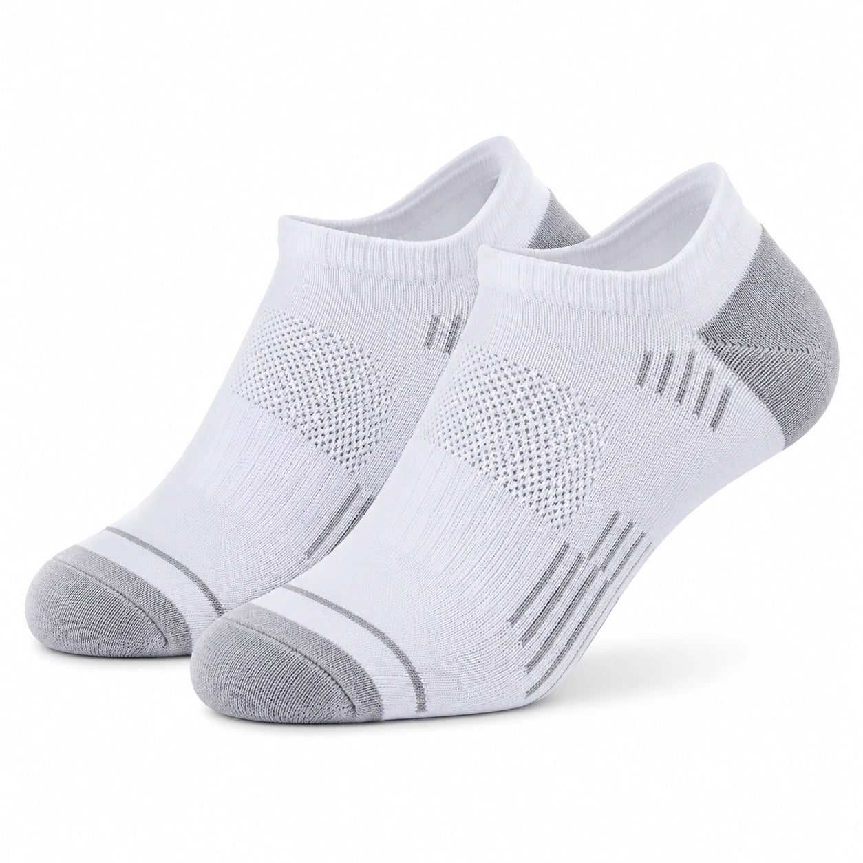 Chaussettes basses 35-62 en maille textile vert sauge et beige style sportif