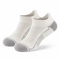 Chaussettes basses 35-63 en maille textile vert sauge et beige style sportif