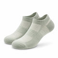 Chaussettes basses 35-71 en maille textile vert sauge et beige style sportif
