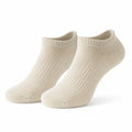 Chaussettes basses 35-75 en maille textile vert sauge et beige style sportif