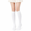 Chaussettes hautes 39-42 en textile blanc pour usage quotidien style uni