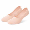 Chaussettes invisibles 35-38 en maille rose poudré pour chaussures basses