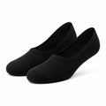 Chaussettes invisibles 43-46 en maille noire extensible style uni